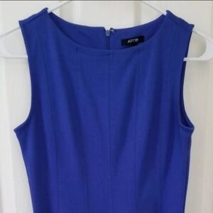 Apt 9 Royal Blue Jersey Sleeveless Fit & Flare Skater Dress Petite P/XS 33" Long